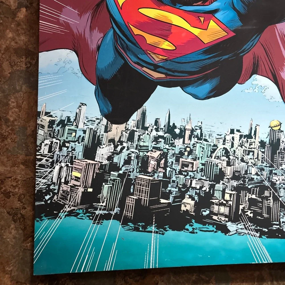Superman Wooden Canvas Picture Wall Bedroom Home Decor Large